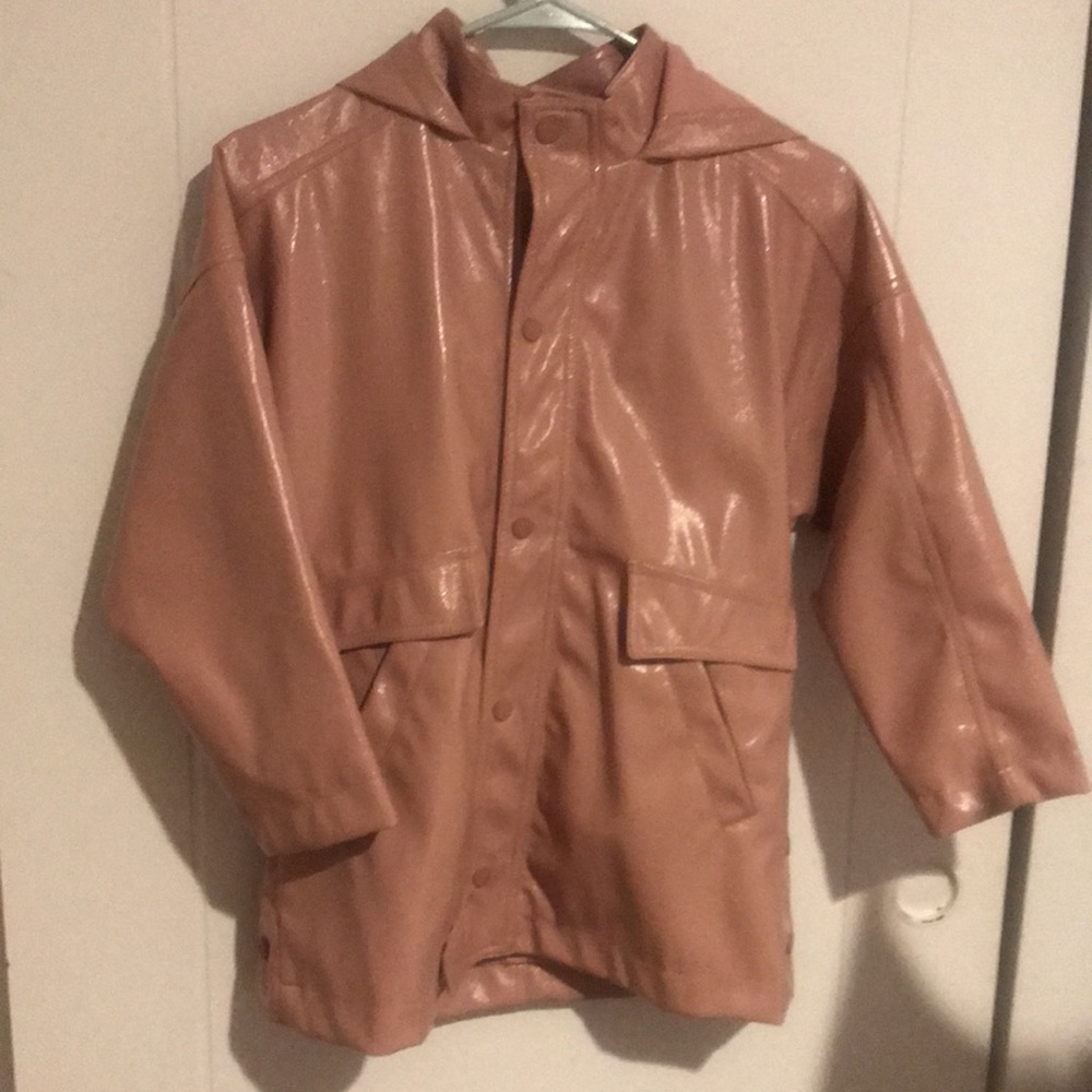 ZARA Girls Rain Coat Rubberized